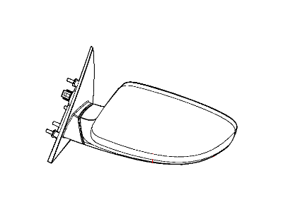 Chrysler 68140336AA GLASS Mirror Replacement