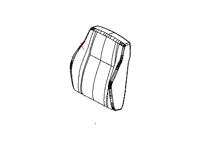 Dodge 1TG25XDVAA COVER Front Seat Back