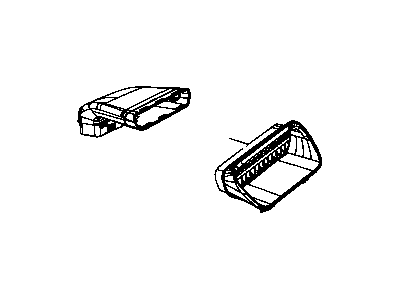 Mopar 55399338AB Scoop, Front Passenger Side