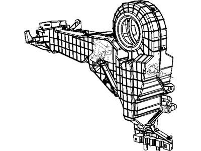 Chrysler 68046002AA HOUSING A/C And Heater Includes: Distribution Housing, Doors, Coupling, Seals, Bolts, Screws, Clamp