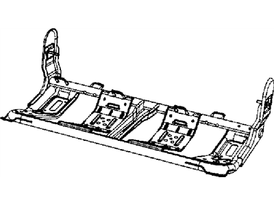 Jeep 68002957AA FRAME Rear Seat Cushion