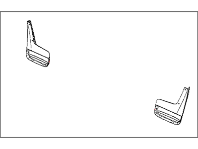 Mopar 82212679 Guard Kit Splash Flat - Rear
