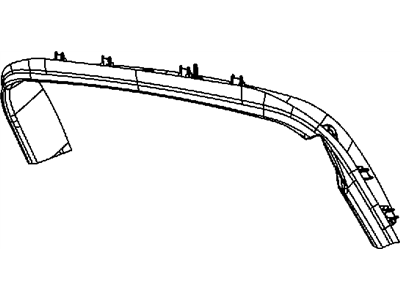 Ram ZR43HL5AI PANEL Liftgate Trim Upper