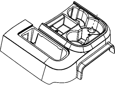 Dodge 5KK91ZJ8AA CONSOLE Floor