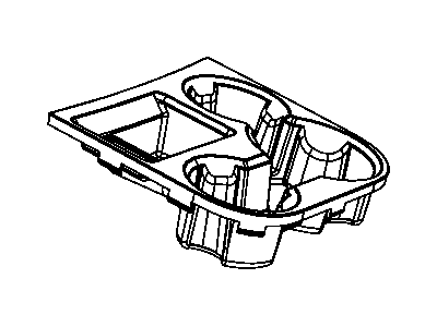 Dodge 5KK92DX9AB LINER Cup Holder