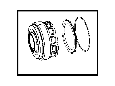 Jeep 68009648AB RETAINER PACKAGE Input clutch 45rfe