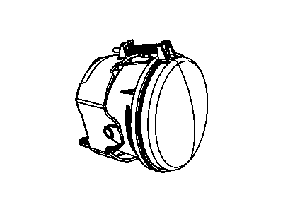Mopar 4805857AB Fog Lamp, Front