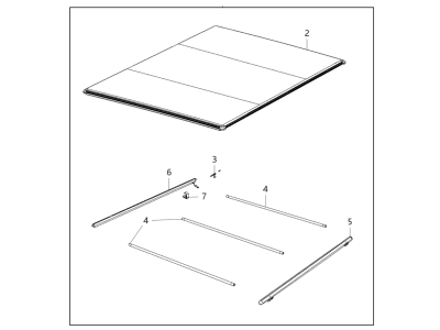 Ram 82213021AE COVER KIT Tonneau-Soft