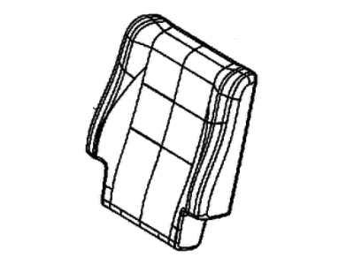 Dodge 5RV38DX9AC COVER Rear Seat Back 2nd Row
