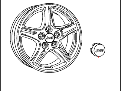 Mopar 82210355AB Wheel Kit Cast Aluminum