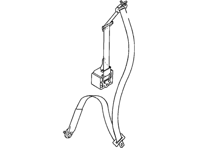 Chrysler MR790613 SEAT BELT Front Outer