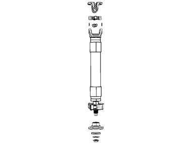 Ram 68322766AC SHAFT Drive Rear, Front section