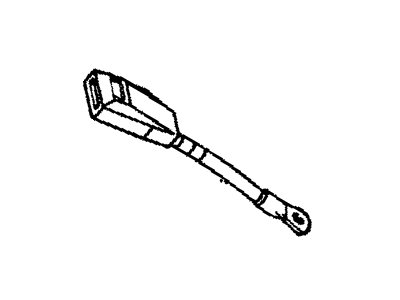 Mopar 5HG45LAZAA Buckle End, Front Inner