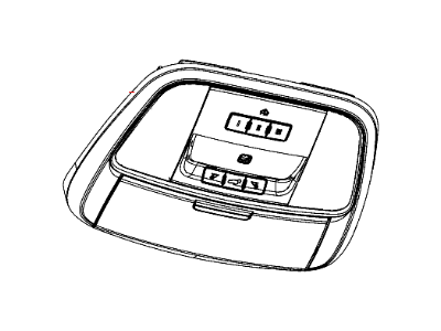 Dodge 1UC571DAAA CONSOLE Overhead