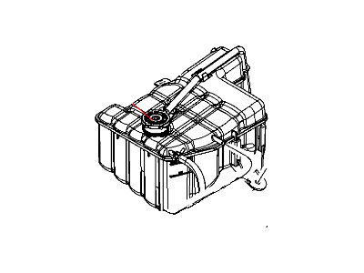 Mopar 55116873AD Bottle Coolant Recovery