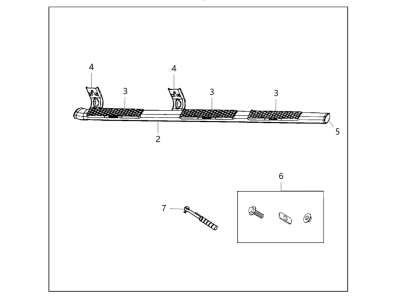 Ram 82213268AC STEP KIT Tubular Side