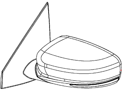 Dodge Dart Car Mirror - 1TA101BJAH