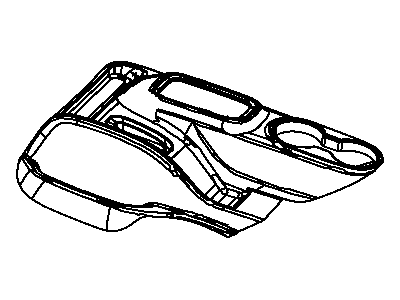 Jeep Center Console Base - 1PU231T9AA