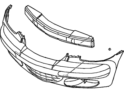 Chrysler 5288790AA FOAM Front Bumper Fascia