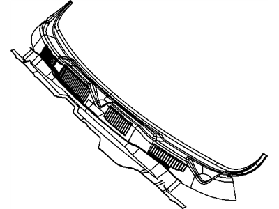 Mopar 55112305AB Panel Cowl Top