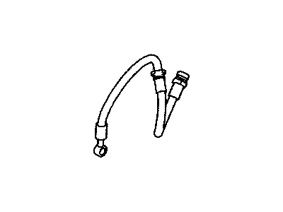 Mopar MR249972 Flex Hose, Front Passenger Side