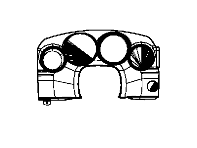 Dodge 1LC491DVAA BEZEL Instrument Cluster This is the Bottom Half Only With No Lens Fot The Cluster