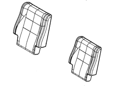 Dodge 6QR76JR1AA COVER Rear Seat Back 2nd Row