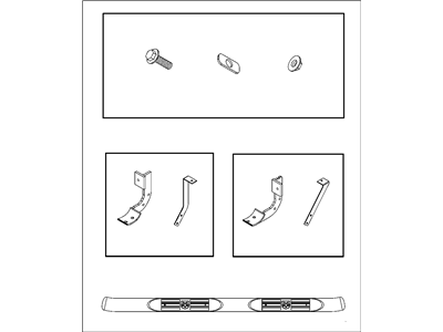 Dodge 82209623AB STEP KIT Tubular Side