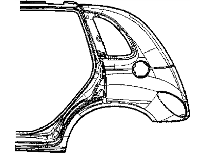 Mopar 5016528AD Panel Package Bodyside Aperture Rear
