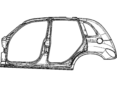 Chrysler 4724610AA PANEL Body Side Aperture Skin Complete