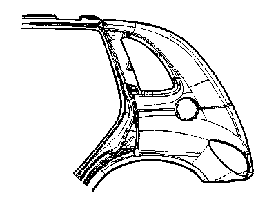 Mopar 5016533AD Panel Package Bodyside Aperture Rear