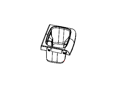 Ram 1JC93DX9AA CUPHOLDER Console Mounted