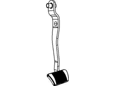 Jeep 52059873AB PEDAL AND PAD Brake