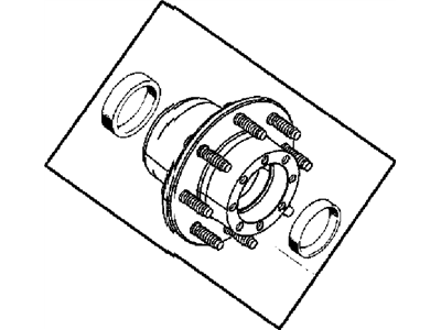 Ram 52121158AA HUB ASSEMBLY Wheel Rear