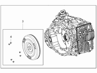 Jeep R8314481AA TRANSMISSION KIT With Torque Converter VIN Specific Part, Must Be Ordered Through VIN SPECIFIC ORDER ENTRY