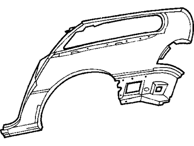 Dodge 5018534AB PANEL PACKAGE Body Side Aperture Rear