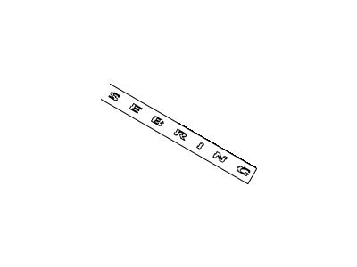 Mopar 4389880AB Nameplate, Rear