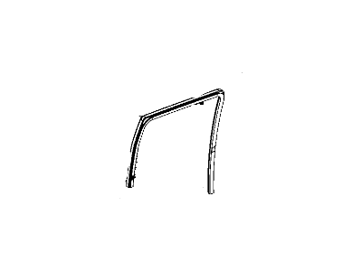 Jeep 5112249AE WEATHERSTRIP Door Glass Run with Glass Rear Door