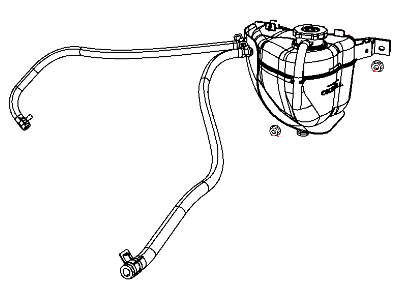 Jeep 55056622AD BOTTLE Pressurized Coolant