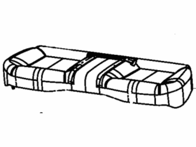 Dodge 5XZ43DX9AA COVER Rear Seat Cushion