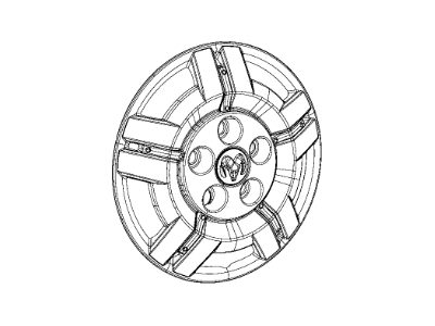 Ram 68157838AB COVER Wheel