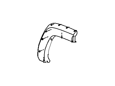 Jeep 5JP86TZZAC APPLIQUE Rear Wheel Opening