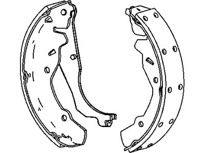 Chrysler 5114500AA SHOE AND LINING KIT Drum