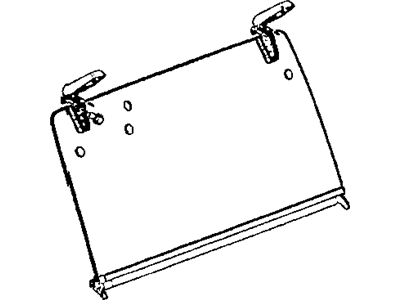 Jeep 68089014AB BACKLITE Includes Hinge, Brackets, Defroster Connectors