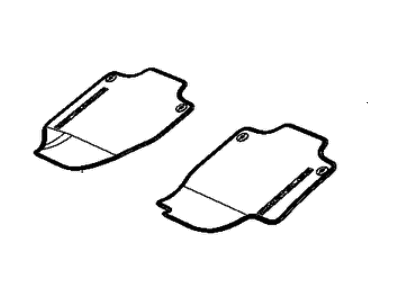 Chrysler 5RH44DX9AD MAT KIT Floor Front Pair