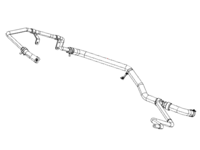 Dodge 55038163AE HOSE Heater Supply Includes: Clamps