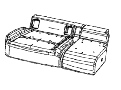 Jeep Gladiator Seat Cushion - 68347469AA