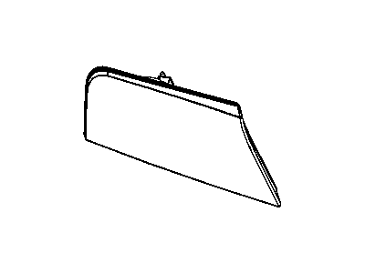 Mopar 57010124AA Parking & Side Lamp, Front Passenger Side