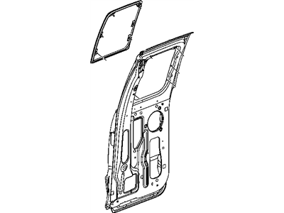 Mopar 5170069AB Glass Quarter Window