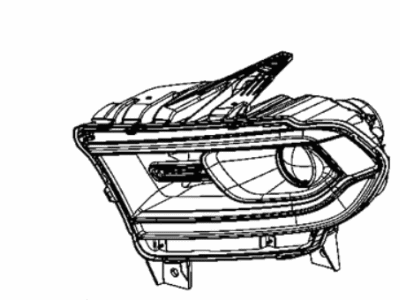 Dodge 68433778AC HEADLAMP